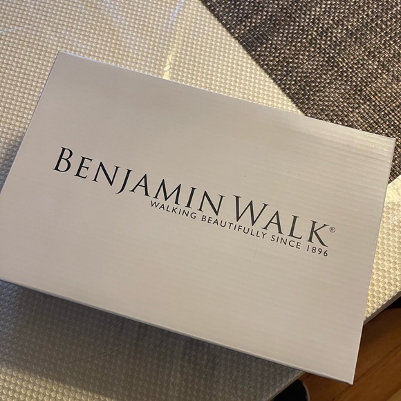 Benjamin Walk Womens Joy Silver Glitter Open Toe Slip On Pumps Shoes NWT - Picture 8 of 9